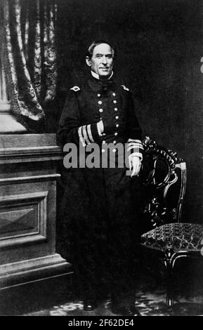 David Farragut, eroe navale americano Foto Stock