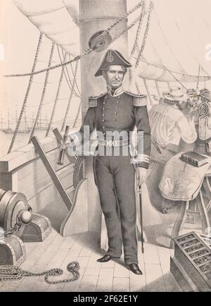 David Farragut, eroe navale americano Foto Stock