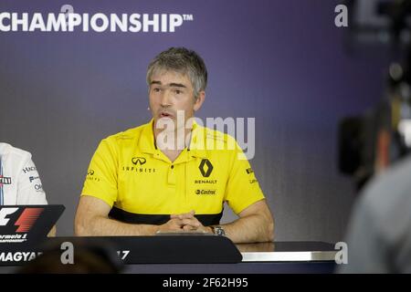 CHESTER Nick (gbr) direttore tecnico châssis Renault Sport F1 team ambiance ritratto durante il Campionato del mondo di Formula uno 2017, Gran Premio d'Ungheria dal 28 al 30 luglio, Hungaroring, Budapest - Foto Frederic le Floc'h / DPPI Foto Stock