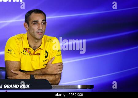 ABITEBOUL Cyril (fr) Direttore Generale di Renault Sport, ritratto d'ambiente durante il Campionato del mondo di Formula uno 2017, Gran Premio di Singapore dal 14 al 17 settembre a Singapour - Foto Florent Gooden / DPPI Foto Stock