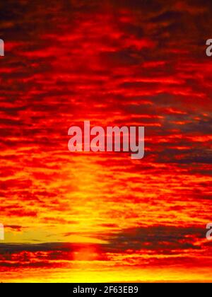 Drammatico Sunseted Foto Stock