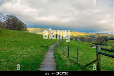 Hawes, Wensleydale, Yorkshire Dales National Park Foto Stock