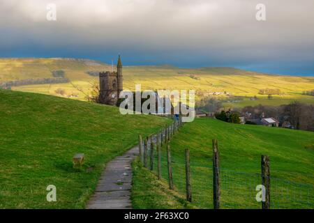 St Margaret's Church, Hawes, Wensleydale, Yorkshire Dales National Park Foto Stock