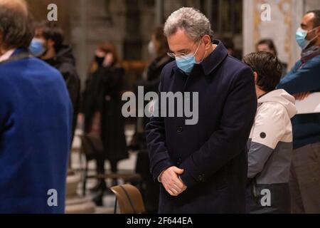 Roma, Italia. 29 marzo 2021. Marco Impagliazzo, Presidente della Comunità di Sant'Egidio (Foto di Matteo Nardone/Pacific Press) Credit: Pacific Press Media Production Corp./Alamy Live News Foto Stock