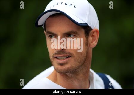 File photo datato 01-07-2019 di Andy Murray. Data di emissione: Martedì 30 marzo 2021. Foto Stock