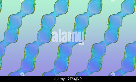 Sfondo blu con pattern astratto multicolore. immagine 3d, rendering 3d Foto Stock