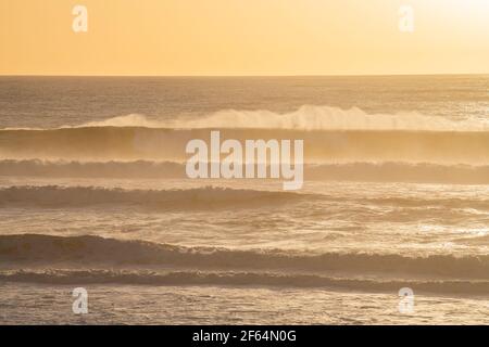 La spiaggia di Carcans, vicino a Lacanau, sulla costa atlantica francese Foto Stock