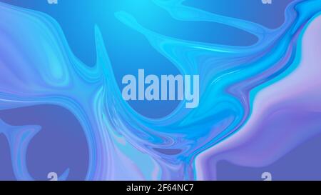 Sfondo blu con pattern astratto multicolore. immagine 3d, rendering 3d Foto Stock