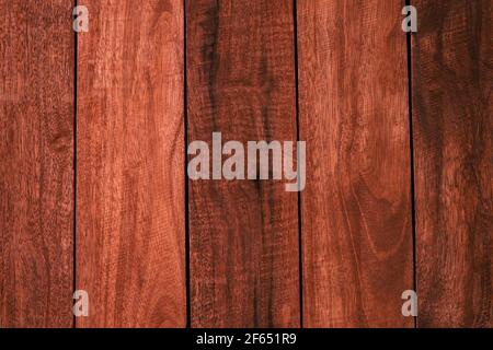 Tavole di legno marrone trama sfondo di alta qualità fatto di naturale scuro per carta da parati o sfondo. Copy space per il tuo disegno o testo. Composizione verticale Foto Stock