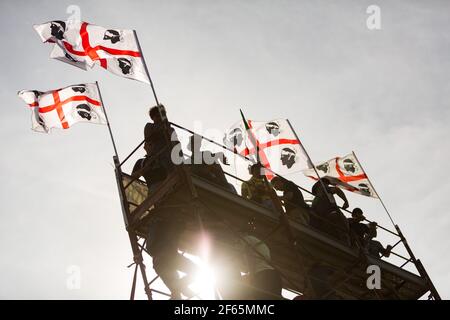 Illustrazione durante il WRC World Rally Car Championship 2017, rally di Italia Sardegna dall'8 al 11 giugno, ad Alghero e Cagliari, Italia - Foto Thomas Fenetre/DPPI Foto Stock