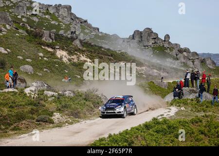 34 Teemu Suninen (fin) Mikko Markkula (fin) Ford Fiesta R5 M-Sport World Rally Team Wrc2 azione durante il WRC World Rally Car Championship 2017, Rally Portogallo dal 18 al 21 maggio, a Matosinhos - Foto Francois Flamand / DPPI Foto Stock