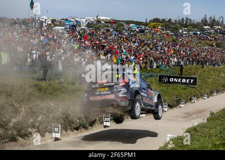 34 Teemu Suninen (fin) Mikko Markkula (fin) Ford Fiesta R5 M-Sport World Rally Team Wrc2 azione durante il WRC World Rally Car Championship 2017, Rally Portogallo dal 18 al 21 maggio, a Matosinhos - Foto Francois Flamand / DPPI Foto Stock