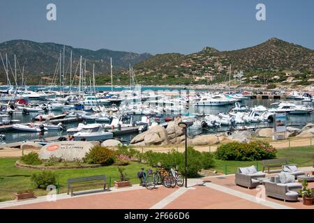 Porto turistico di Villasimius, Sardegna, Italia Foto Stock