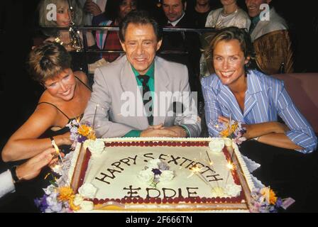 Carrie Fisher Eddie Fisher Lauren Hutton 1980 Foto di Adam Scull-PHOTOlink.net / MediaPunch Foto Stock