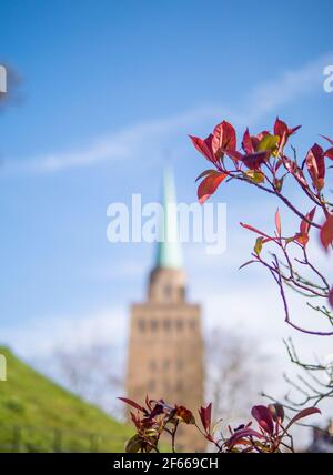 Library Tower, Nuffield Collage, University of Oxford, Oxford, Oxfordshire, Inghilterra, Regno Unito, GB. Foto Stock