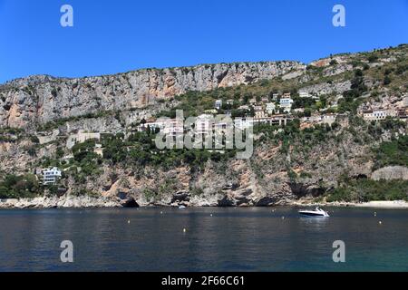 Cap d'Ail, Costa Azzurra, Costa Azzurra, Mediterraneo, Provenza, Francia, Europa Foto Stock