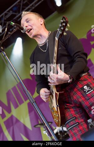 Kajagoogoo cantare dal vivo al Midlands Festival nel 2010 Foto Stock