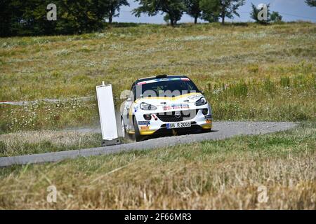 30 INGRAM Chris (GBR) ELLIOTT Edmondson (GBR) Opel Adam R2 Azione durante il Campionato europeo Rally 2017 Rally Rzeszowski in Polonia dal 4 al 6 agosto - Foto Wilfried Marcon / DPPI Foto Stock