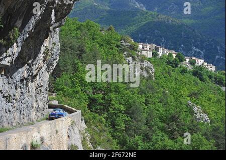 MERMET Philippe CLAIRETON Gerard renault Alpine un'azione 110 durante il campionato di rally francese 2017, rallye d'Antibes dal 12 al 14 maggio ad Antibes, Francia - Foto Gregory Lenenmand / DPPI Foto Stock