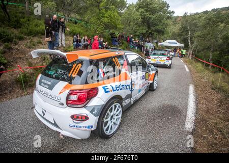 10 ASTIER Raphaël VAUCLARE Frédéric Citroen DS3 azione durante il campionato di rally francese 2017, rallye du Var dal 23 al 26 novembre a Sainte Maxime, Francia - Foto Gregory Lenenmand / DPPI Foto Stock