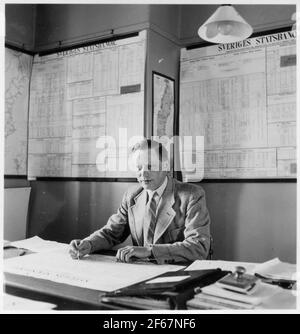 State Railways, SJ Personal, Security Services Agency, E.J. Barkson. Foto Stock