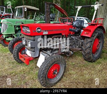 Itterbeck, bassa Sassonia, Germania - Giugno 19 2016 Salone dei trattori classici Massey Ferguson 130 Foto Stock