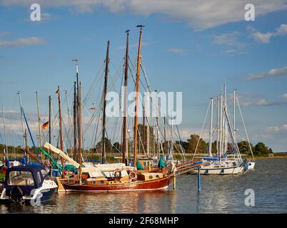 Posto speciale nella località del Mar Baltico di Wustrow ON Fischland Darss Foto Stock