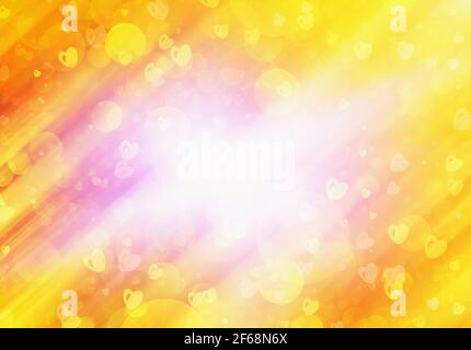 sfondo dorato da sogno con spazio di copia Foto Stock