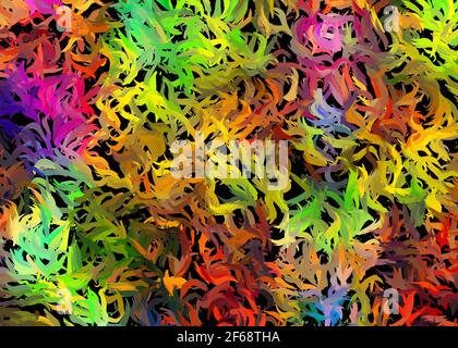 Modello astratto da sfondi multicolore dipinte ad acquerello Foto Stock