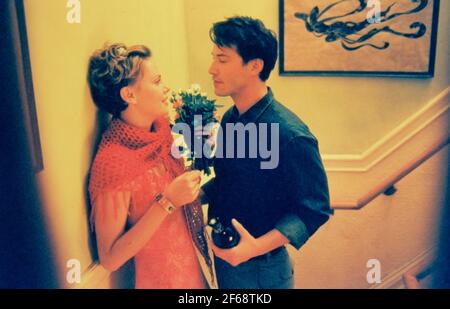 Charlize Theron, Keanu Reeves, 'Weet Novembre' (2001). Foto di credito: Merie W. Wallace/Warner Bros./THA. Riferimento file n. 34082-1169THA Foto Stock