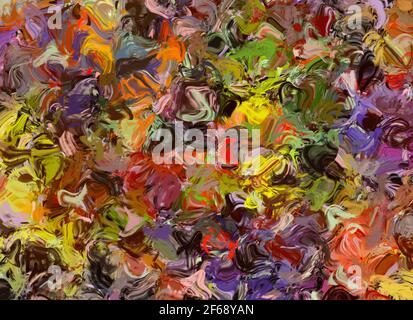 disegno astratto da acquerelli multicolore dipinti. Colori sfondo Foto Stock