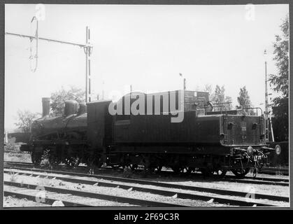 Le ferrovie dello Stato, SJ CC 734. La locomotiva è dotata di UN'ASTA DI TIPO A acceso ed è predisposta per una cosiddetta lista di lavaggio. La locomotiva viene utilizzata come centro di vapore per un impianto di lavaggio mobile. Foto Stock