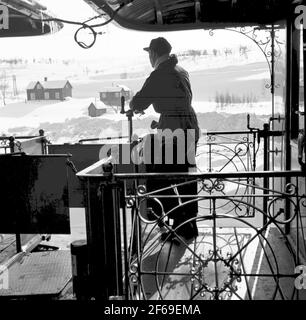 Treno invernale a Storlien. Foto Stock