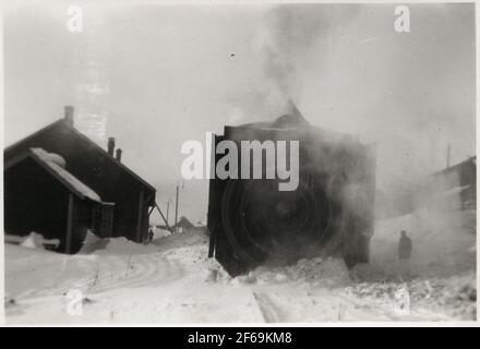 Snöslunga a Storlien. Foto Stock