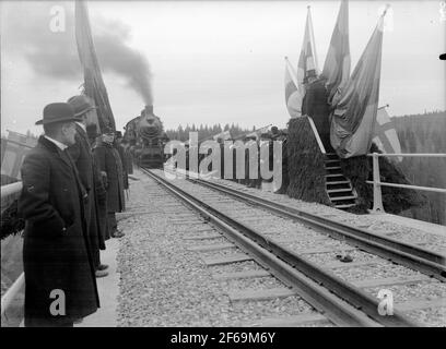 Inaugurazione del ponte sul fiume Öre Foto Stock