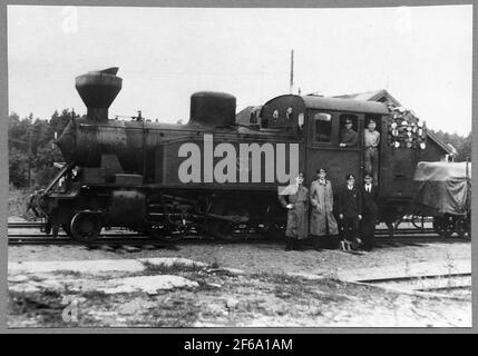 Le ferrovie dello stato, la locomotiva a vapore SJ S2P 3036. Foto Stock