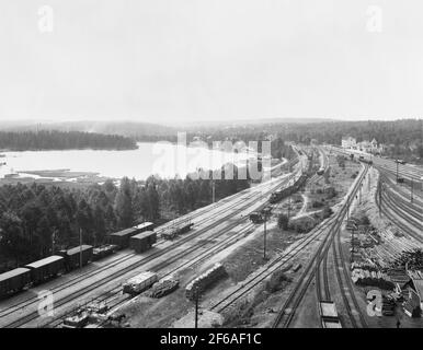 Svezia, Dalarna, Dalarna, Ludvika, Grängesberg, Grängesberg C (raffigurato, città) Foto Stock