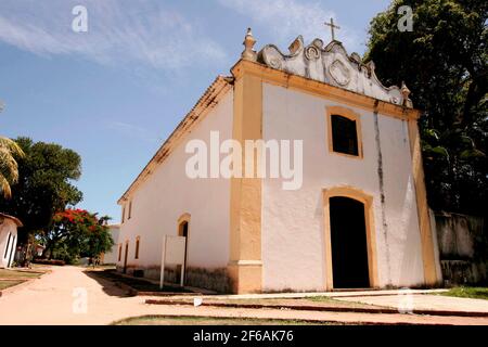 porto seguro, bahia / brasile - 5 febbraio 2010: Veduta del Parco storico comunale di Descobrimento nella città di Porto Seguro. Il luogo conserva le reliquie f Foto Stock