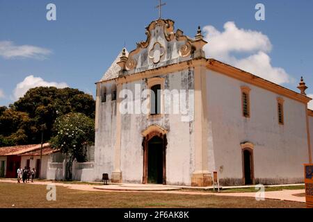 porto seguro, bahia / brasile - 5 febbraio 2010: Veduta del Parco storico comunale di Descobrimento nella città di Porto Seguro. Il luogo conserva le reliquie f Foto Stock