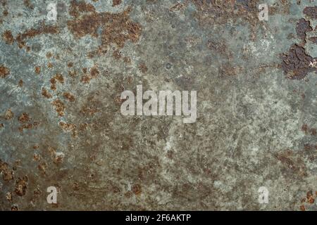 Sfondo di texture in lamiera arrugginita Foto Stock