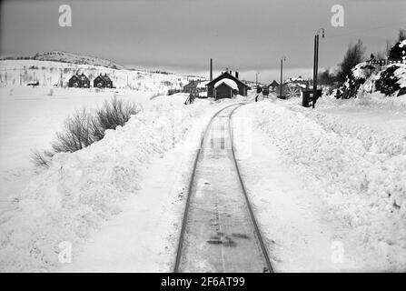 Snöslunga A5 destinato a Skåne, esecuzione di prova in Storlien. Foto Stock