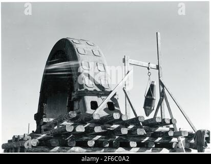 La bomba sospesa sullo statore. Foto Stock