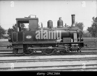 Lok ULB 7. Foto di consegna. La locomotiva è stata prodotta da Nohab. È stato demolito nel 1956. Foto Stock