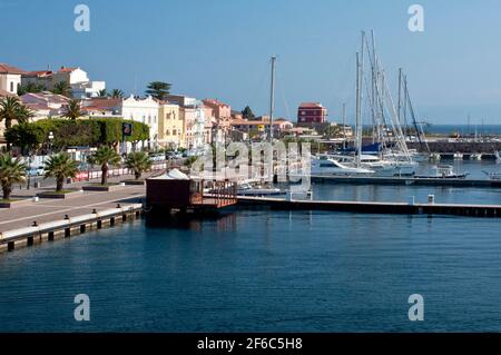 Porto Carloforte, San Pietro Isola, Carbonia - Distretto di Iglesias, Sardegna, Italia, Europa Foto Stock