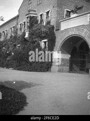 Ingresso al laboratorio centrale. L'officina centrale fu costruita all'inizio del XX secolo. Foto Stock