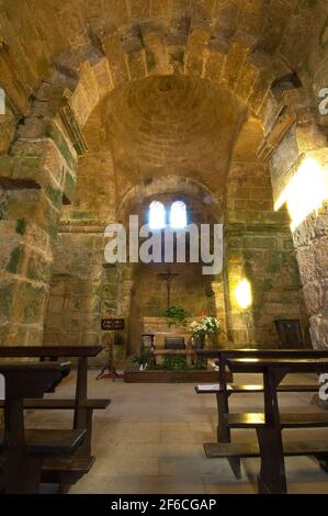 San Giovanni di Sinis chiesa, Sinis, Cabras, Distretto di Oristano, Sardegna, Italia, Europa Foto Stock