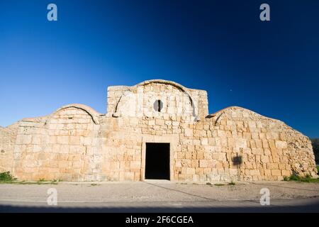 San Giovanni di Sinis chiesa, Sinis, Cabras, Distretto di Oristano, Sardegna, Italia, Europa Foto Stock