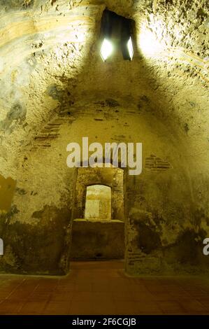 San Salvatore ipogeo, Cabras, Distretto di Oristano, Sardegna, Italia, Europa Foto Stock