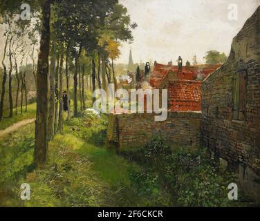 Frits Thaulow - Priest Foto Stock