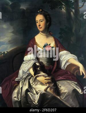 John Singleton Copley - Mrs Jerathmael Bowers C 1763 Foto Stock